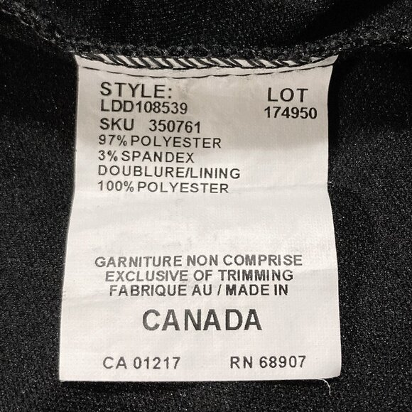 LE CHATEAU Black lace wiggle dress ~ Goth MEDIUM LARGE stretchy pencil dress - Picture 12 of 14